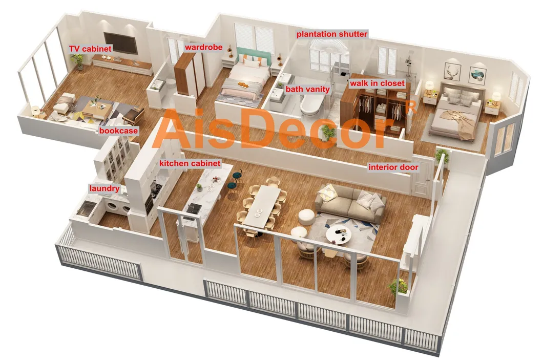 Manufacture Price Customized Design Solid Wood Shaker Kitchen Cabinets with Free CAD Design