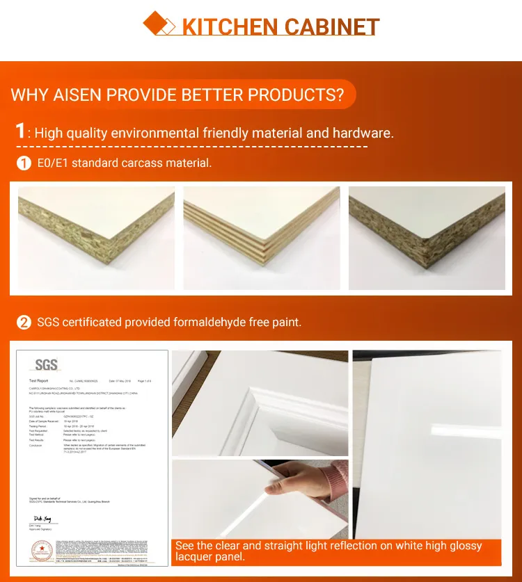 Manufacture Price Customized Design Solid Wood Shaker Kitchen Cabinets with Free CAD Design