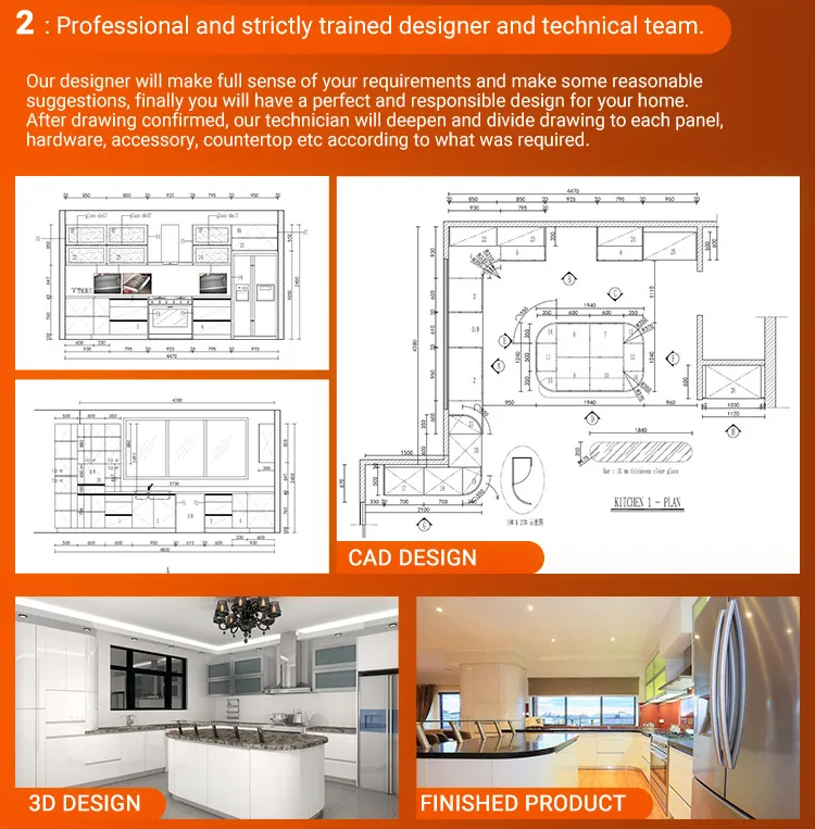 Manufacture Price Customized Design Solid Wood Shaker Kitchen Cabinets with Free CAD Design
