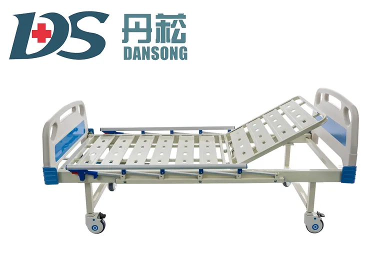Manufacture Supply Single Function Adjustable Medical Care Hospital Bed
