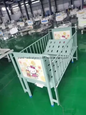 Medical Equipment Hospital Jet Molding Steel Single Shake Child Bed Pediatric Hospital Bed