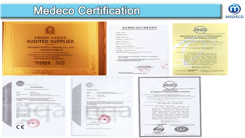 Medical Hospital Table Adjustable Overbed Table Meh201-4