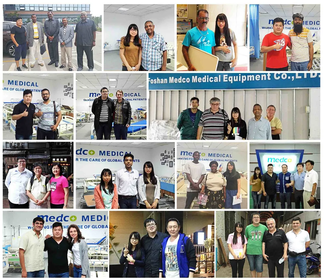 Medical Supplies Steel ICU Multi-Function Metal Mobile Electric Adjustable Hospital Bed for Clinic