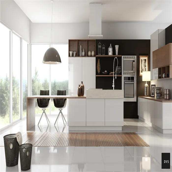 Modern Factory Direct Manufactured Laminate Finish Kitchen Cabinet