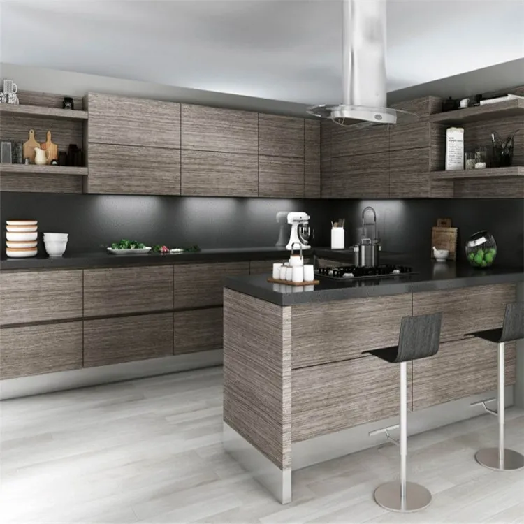 Modern Factory Direct Manufactured Laminate Finish Kitchen Cabinet