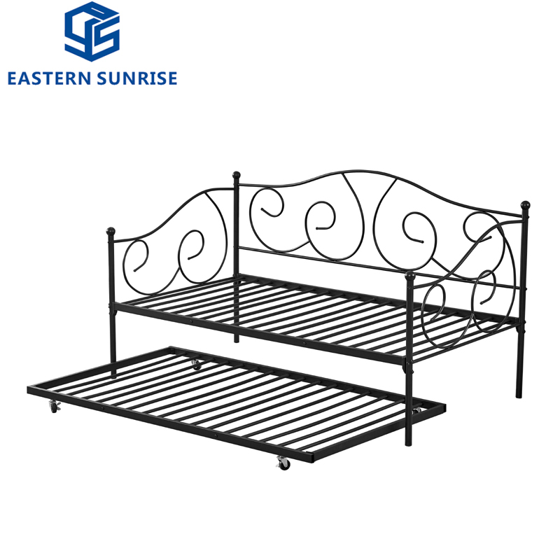 Modern Flower Design Steel Living Room Furniture Metal Sofa Daybed
