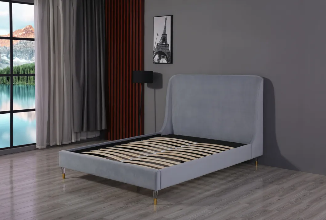Modern Leathaire Bed Frame Bedroom Furniture Leather Chesterfield Furniture
