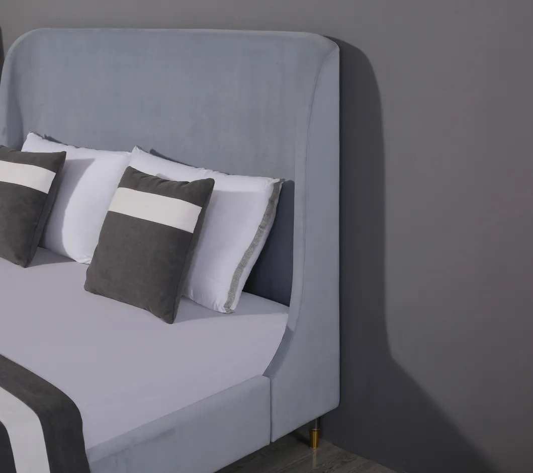 Modern Leathaire Bed Frame Bedroom Furniture Leather Chesterfield Furniture