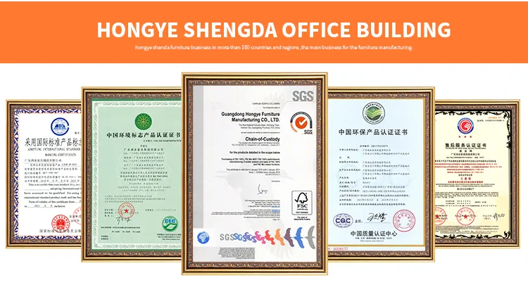 Modern Melamine Credenza Filing Cabinet with Glass Doors (HY-W613)