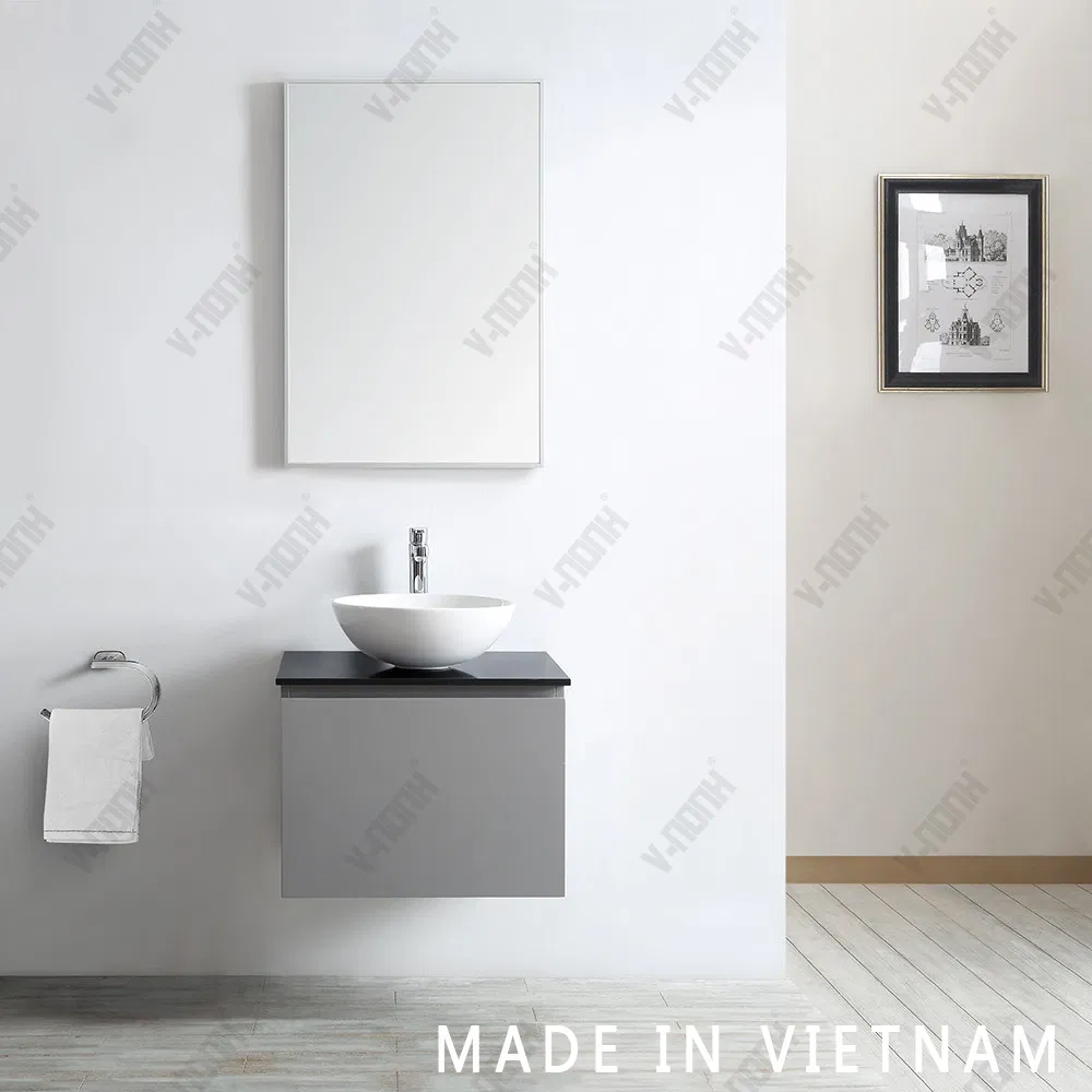 Modern Style Wall-Mounted Solid Wood Bathroom Vanity Furniture