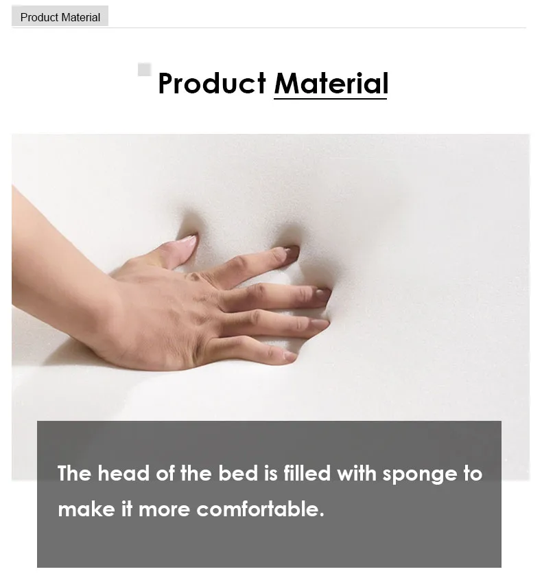 Modern Super Soft Furniture Leathaire Bed