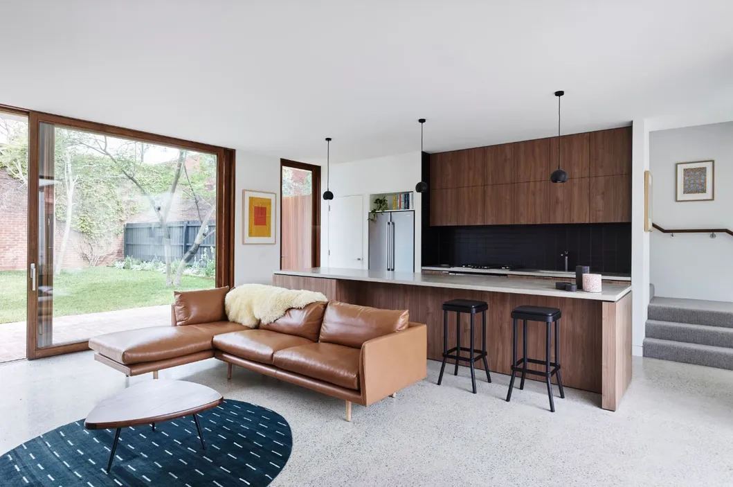 Modular Wooden Melamine Board Carcase Material Italian Kitchen Set Cabinet