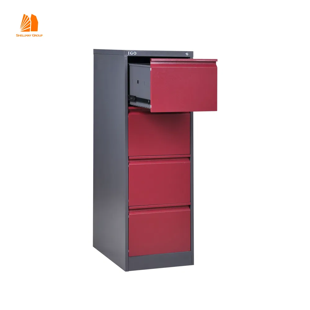New Design 4 Tier Filing Cabinet / Steel 4 Drawer Filing Cabinet / Knocked Down Metal Filing Cabinet