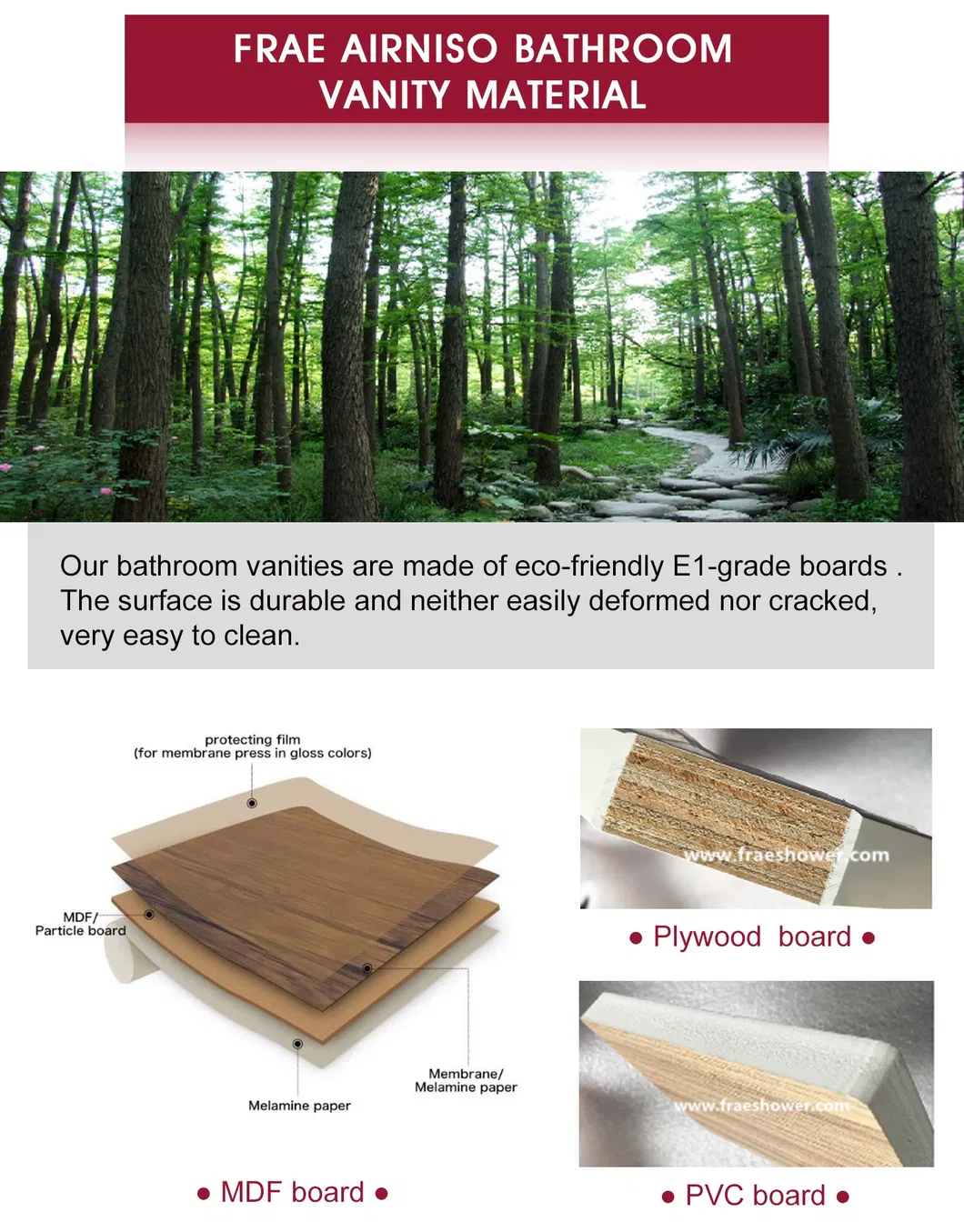 New Design Plywood Bathroom Vanities