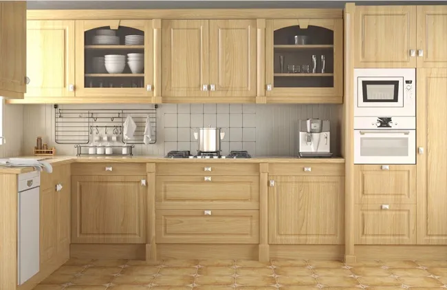 Prima Project Cherry Wood Cabinets Simple Design Solid Wood Kitchen Cabinet Flat Pack Sink Cabinets White Shaker Kitchen Cabinets