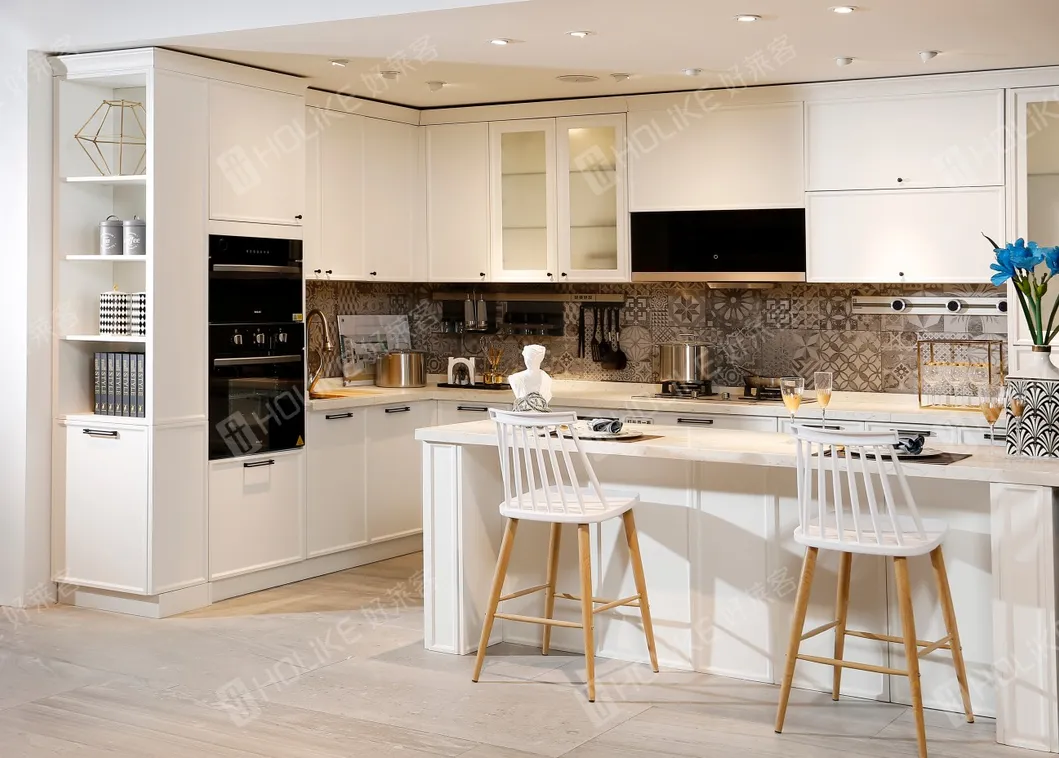 PVC Kitchen Furniture Pantry Cabinets with Naf Certification