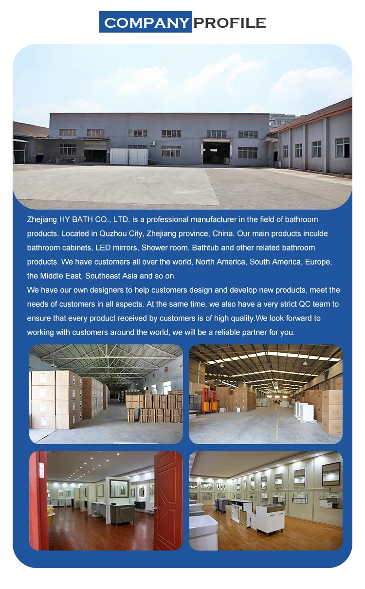 PVC Mirrored Bathroom Cabinet Cabine with Washing Basin