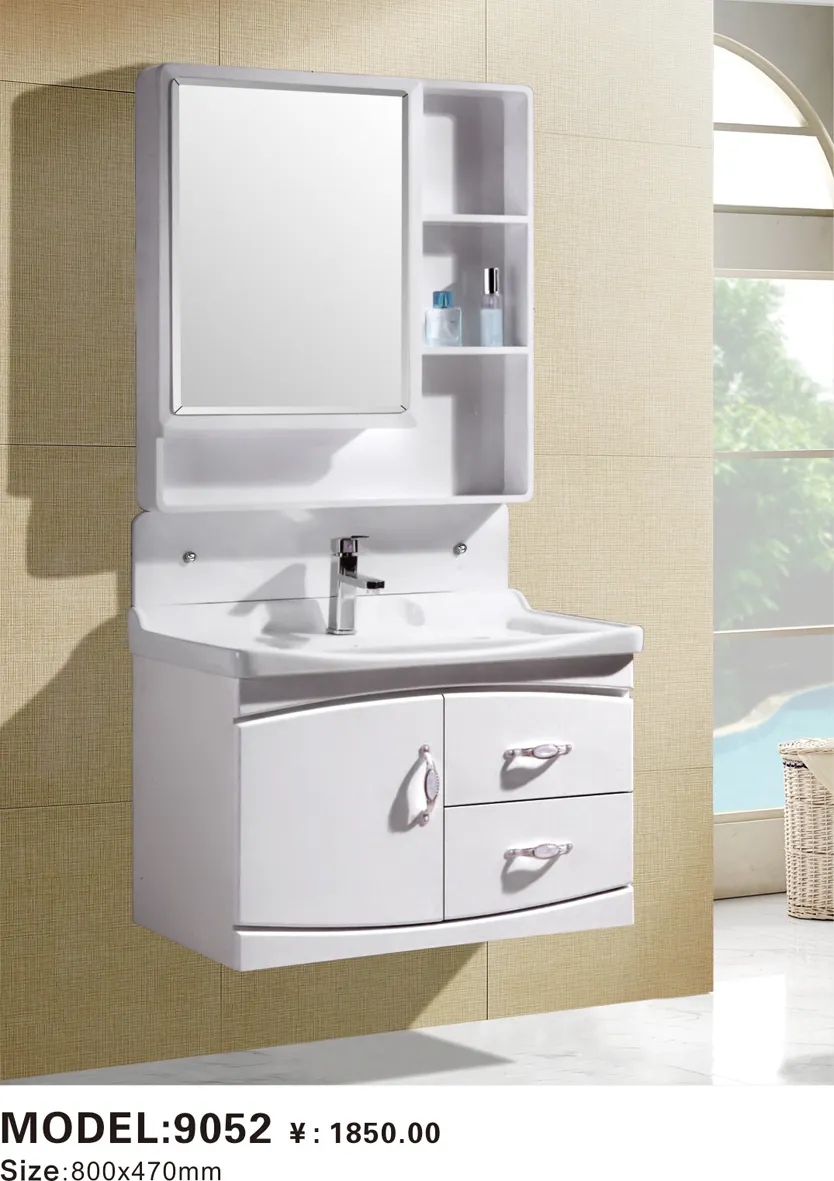 PVC Vanity Dressing Modern Bathroom Cabinet with Mirror