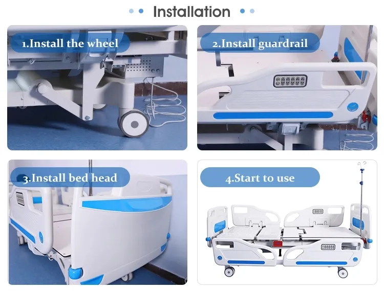 Remarkable Electric Hospital Bed with 5 Functions for Pediatric Adults
