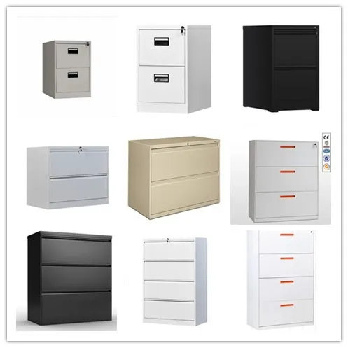 Steel Brown Push-Pulling Drawing Office Filing Cabinet for Hospital Use