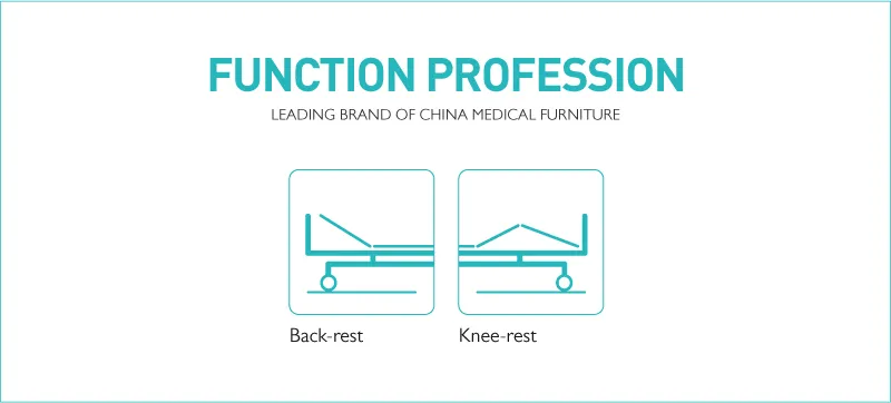 T2K Two Crank Hospital Manual Bed Prices with Remote Control