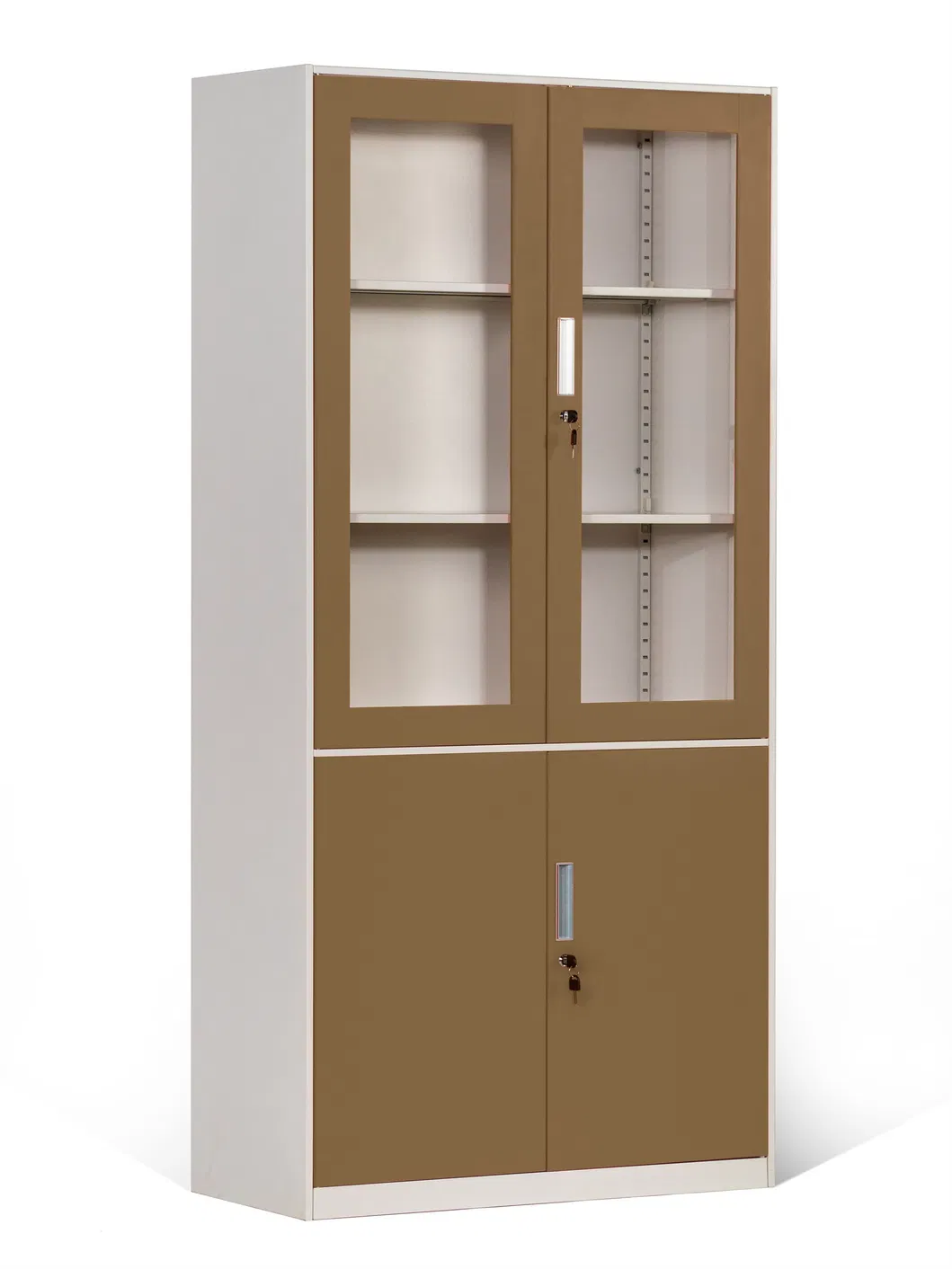 Top Office Furniture Metal Storage Cabinet with Glass Doors