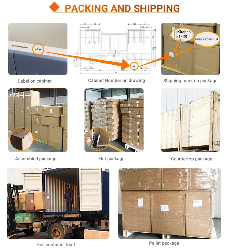 U. S. a Popular North America Solid Wood Antique Luxury Style Kitchen Cabinets with High Quality 3D Render