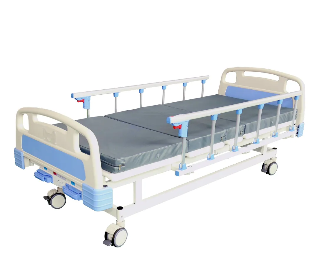 Wg-Hb2/L Hospital Couch Patient Clinic Beds 2 Cranks Manual Hospital Couch for Sale