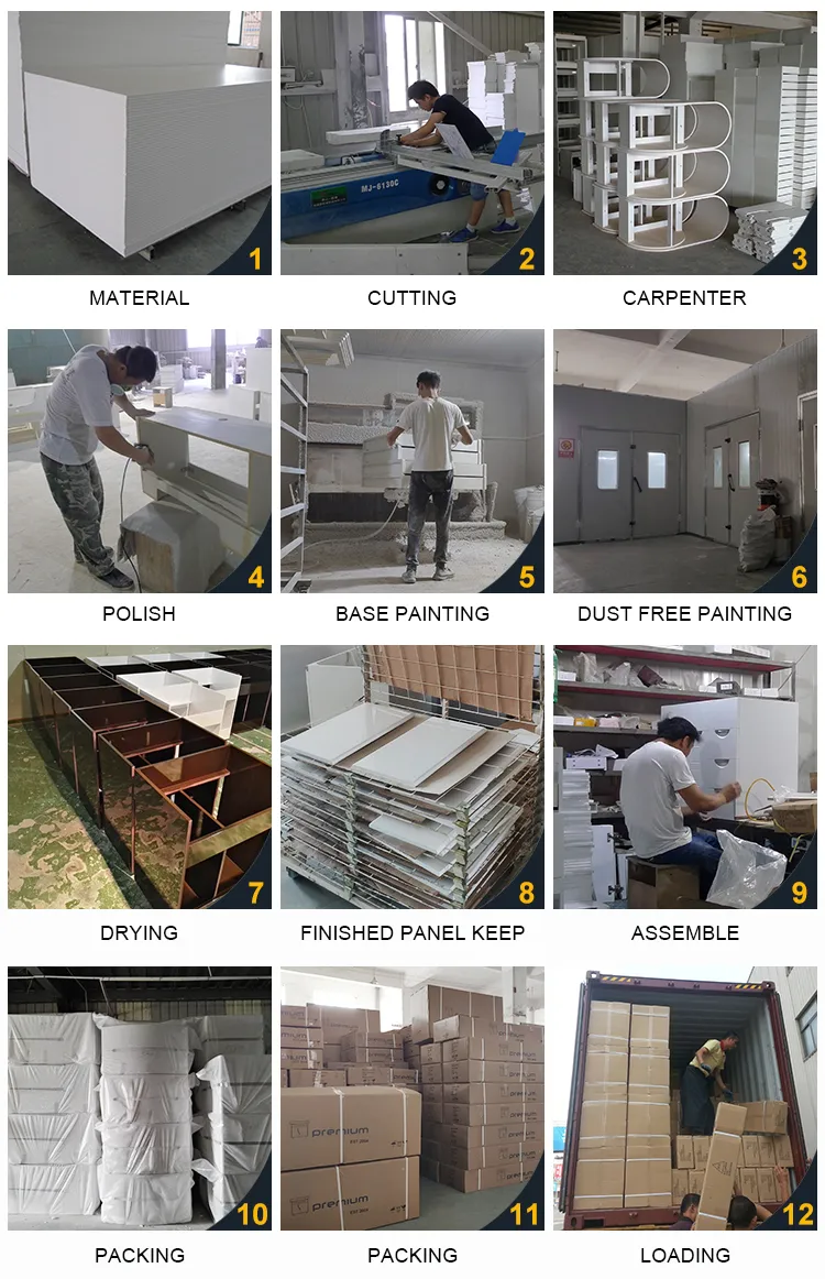 White Chinese Bathroom Vanity Mirrored Cabinet