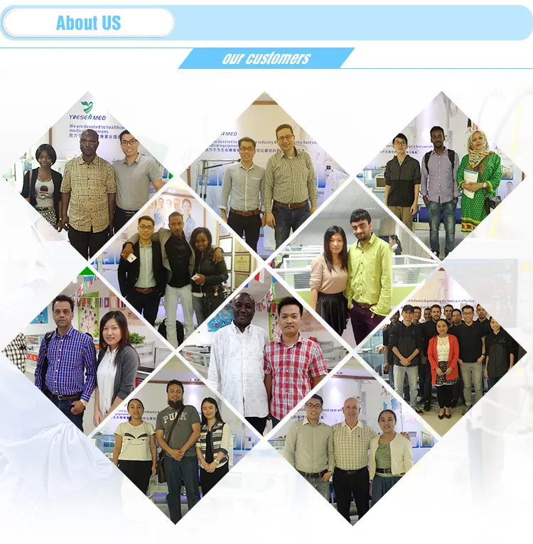 Yshb-CB06 Medical Side Table Height Adjustable Table Hospital Overbed Table